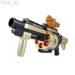 Gun Toys New M32 Howitzer Launcher Manual Toy Gun Soft Bullet Shooting Model for Kids Boys Outdoor Games YQ240307