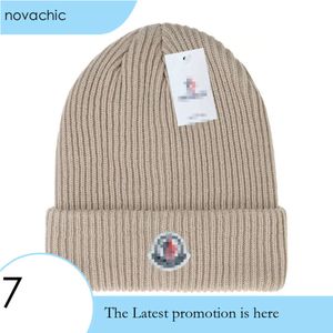 2024 Monclair Cap Mens Designer Bucket Chapéus Nova Moda Feminina Senhoras Inverno Quente Gorro Grande Pele Falso 689