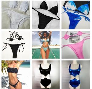 Sexig baddräkt Kvinnor Bikini Set Swimming Equipment Classic Multicolors Summer Time Beach Baddräkt för kvinnor