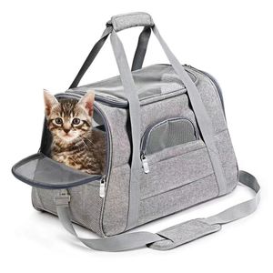 Borsa da trasporto per cani e gatti portatile per animali domestici Borsa da trasporto traspirante per auto per animali domestici 240306