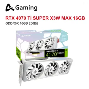 Видеокарты AX Gaming RTX4070Ti SUPER X3W MAX 16 ГБ Видеокарта GDDR6X NVIDIA 256 бит 16 контактов Placa De