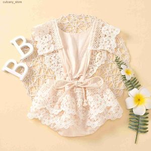 حللا الربيع 0-3ERS BODY BOYS GIRLS THELITENT ANRUTED COMFITS COTTON INFANT BOYS BEMISUTING SIDENGENT NEWBORN Girls Ruffled ROMPER L240307