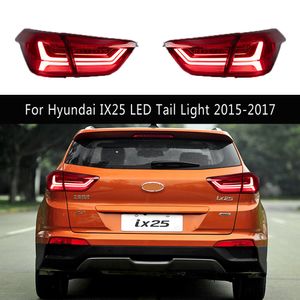 ヒュンダイIX25 LEDテールライト15-17ストリーマターンシグナルインジケーターブレーキリバースランニングライト用のカーテールライトアセンブリオートパーツ