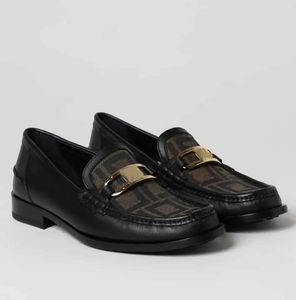 Fashion Party Loafer Gentleman O'Lock Mocassins Shoes Fabric Leather Embossed Bowl Oxford Walking Business Dress Lady Comfort Walking EU38-46 Original Box