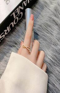 Bröllopsringar TimeOnly Statement Simulation Pearl Cross C Shape Open Ring For Women Women Shiny Rhinestone Japan Style Jewellery 1490785