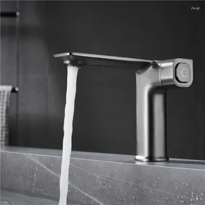 Bathroom Sink Faucets Basin Faucet Modern Brass Mixer Tap Black/Grey/Chrome Wash And Cold Water Style