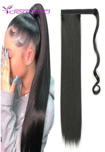 Long Straight Ponytail Hair Wig Heat Resistant Hairs 22 Inch Wrap Pony Wig for Women1987223