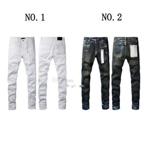 Designer Mens Purple Jeans for Mens Denim Pants Fashion Womens Purple-brand Trends Distressed Black Ripped Biker Slim Fit Motorcycle Sweatpants 300 335