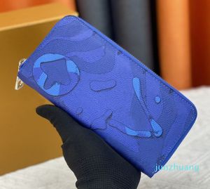 Modedesigner Zippy WALLET Herren Damen Leder Reißverschluss Geldbörsen Blumen Geldbörse Handtaschen Titan Kartenhalter Clutch