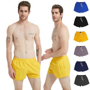 Europäische einfarbige, schnell trocknende, atmungsaktive Sommer-Shorts, Strand-Schwimmhose für Herren und Erwachsene