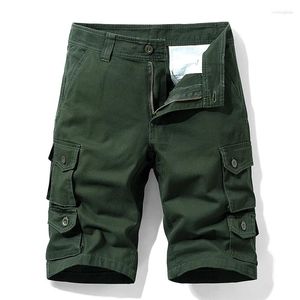 Pantaloncini da uomo 2024 Pantaloni corti tattici da uomo larghi multi-tasca da uomo estivi in cotone maschile cargo