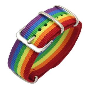Outras pulseiras Nepal arco-íris lésbicas gays biuals transgêneros pulseiras para mulheres meninas orgulho tecido trançado bangle homens casal amigo dh0y4
