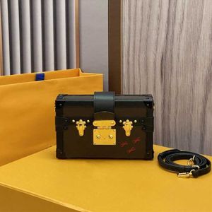 Designer Luxury Petite Malle 10A Quality Brown Shoulder Bag M44199 M45943 Mallage PRINT GOLL-COLOR HARDWARE 240315