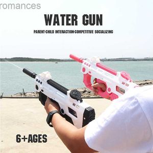 Toys Gun Electric continuous firing water gun large capacity childrens toy water spray gun automatic high-pressure powerful water gun 240307