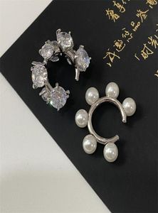 Ins Niche Design Zircon Pearl Ear Bone Clip Personality Sweet Cool No Pierced Simple Light Luxury Jewelry Earrings6278190