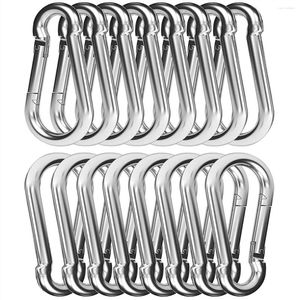 Keychains 30PCS 4Inch Heavy Duty Spring Snap Hook Carabiner M8 3/8Inch Clip For Swing Hammock Gym Outdoor