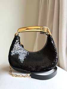 DEISGNER BAG MINI HOBO HANDBAG 23CM Luxury Purse äkta läder toppkvalitet Hårdvara svart guld silver vit färger snabb leverans grossistpris