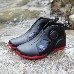 Männer Outdoor Angeln Regen Stiefel Mode rutschfeste Wasserdichte Regen Stiefel Indoor Küche Arbeit Regen Stiefel Auto Waschen Stiefel 240228