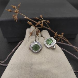 Brincos de moissanite torcidos com pedras coloridas, designer para mulheres, joias de luxo de alta qualidade, brincos de casamento, presentes de noivado zh161 B4