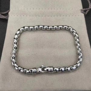 DY Diamentowa bransoletka Wyjątana złota srebrna łańcuch DY Designer Jewlery Bracelets Mężczyźni proste modne vintage luksusowe bransoletki Prezenty ZH162 E4