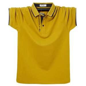 140kg 지방 크고 키 큰 남자 브랜드를위한 남성 폴로 셔츠 Camisa Polo Masculina 플러스 크기 클래식 여름 솔리드 폴로 셔츠 6xl 240301