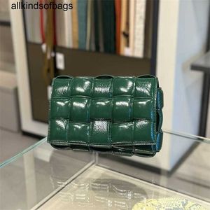 Kassetten Crossbody Bag Bottegvenets gewebt 7A -Beutel 15 Greeng4J05 Stunden