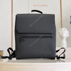 Högkvalitativ designare Bag Mens ryggsäck Sport utomhuspaket Designer ryggsäck för kvinna 47 cm äkta läder lyx ryggsäck resväska bokväska svarta väskor för män