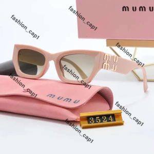 Mui Mui Óculos de Sol Designer Óculos de Sol Mulheres Miu Muimui Óculos de Sol Personalidade Espelho Perna Metal Grande Letra M Design Multicolor Cat Eye Marca Miui Óculos 609