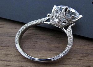 Vintage 3ct Lab Diamant Ring 925 Sterling Silber Bijou Verlobung Ehering Ringe für Frauen Braut Statement Party Schmuck1584298