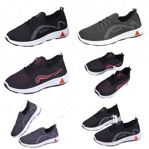 New Soft Sole Anti slip Middle and Elderly Foot Massage Walking Shoes, Sports Shoes, Running Shoes, Single Shoes, Men's and Women's Shoes 40