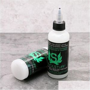 Tatuering bläck grossist amerikansk märke stencil grejer längre varaktig tatuering stencils överföring forma 3oz bläck skönhetsverktyg 90 ml droppe delive dhi0l