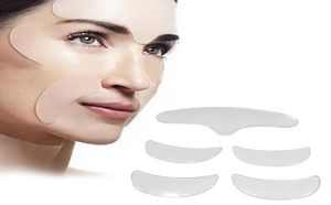 5pcsset Silicone AntiWrinkle Stickers Patch Eye Chin Forehead Skin Care Pads Silicone Reusable Face Overnight Invisible Patches4668927