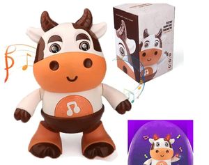 Baby Cow Musical Toys, Baby Preschool Educational Learning Toy With Led Lights & Music(Battery Not Included)