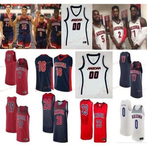 Zszyty Custom 13 Ayton Stone Gettings 14 Devonaire Doutrive 2 Brandon Williams 21 Brown Arizona Wildcats Men Men Jersey1307453