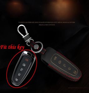 Leather Smart Remote Key Fob Holder Cover Case Keyfob For Edge Explorer Taurus3606093