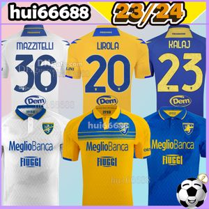 23/24 Frosinone Futbol Forması Soule Cuni Reinier Ibrahimovic Cheddira Lirola Monterisi Romagnoli Brescianini Mazzitelli Reenier 2023 2024 Erkek Futbol Gömlek