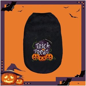 Hundkläder husdjur halloween klädkatt liten och medelhög hund topp söt tryck Vest Drop Delivery Home Garden Pet Supplies Dog Supplies Dhyy8