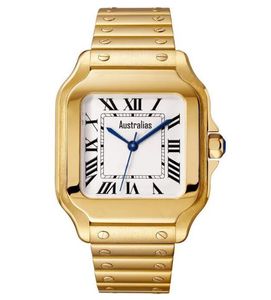 Business Automatic Lovers Women Watch Made of Premium rostfritt ståluppsättning med blå spinel diamanter låser analog avslappnad armbandsur montre