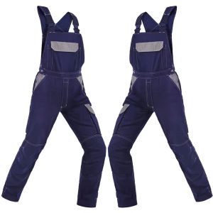 Компания Men Men Cargo Bib Pants Multi Pockets Cotton Complos для сварной одежды одежда изнасилованные ремонтные комбинезоны плюс M5XL