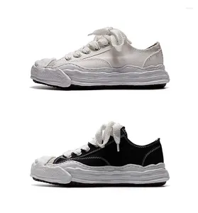 Gruba buty Rozpuszczenie 756 Walking MMY Bottom Sneaker Mihara Trend pary japońska platforma Kobiety Mężczyźni Tennis Canvas St 91