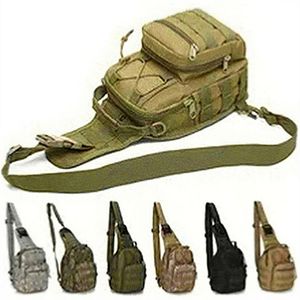 Utomhus militär taktisk slingsport rese bröstväska axelväska för män kvinnor crossbody väskor vandring camping utrustning A256