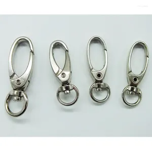 Keychains grossist !! Högkvalitativ 100 st 38mm / 45mm legering svivel clasps snap nyckelkrokar diy kedjering