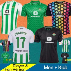 Sudadera real Betis Isco 23/24 Soccer Jerseys 2024 Joaquin Fekir B.Iglesias Canales Willian J Shirt William Camarasa Juanmi Victor Ruiz Camiseta