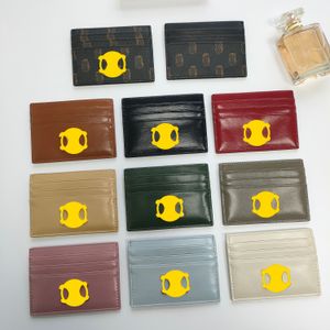 2024 NYA 10A Högkvalitativ designer Kreditkort Golden Card Holder Cowhide Leather Key Plånböcker Lyxiga grossist Small Plånbok Mini Plånbok Mynt Purse Kvinnor Röd handväska