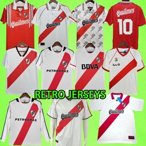 リバープレートサッカージャージ98 99レトロ15 16 18 19 1986 1995 1996 2009 2010 Falcao Teo Cavenaghi Vintage Salas J.Alvarez Pratto Football Shird