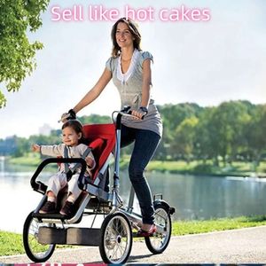 Förälder-barn trehjuling baby vagn bärare barnvagn mångsidig vikbar mamma och barn trehjuling baby barn bärare cykel3207