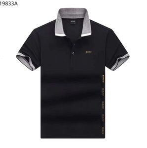 Prawidłowy styl projektanci ubrania męskie koszulki koszulki 2024 marki mody Bos Summer Business Casual Sports T-shirt bieganie na świeżym powietrzu krótkie rękawe 355