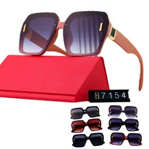 Designer óculos de sol letra f marca vidro uv400 proteção quadrado quadro completo design lentes de alta definição para homem mulher ao ar livre yl7154