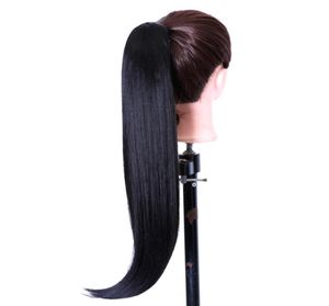 26quot Long Claw Clip DrawString Ponytail Fake Hair Extensions False Hair Pony Tails Horse Tress syntetiska hårstycken3236420