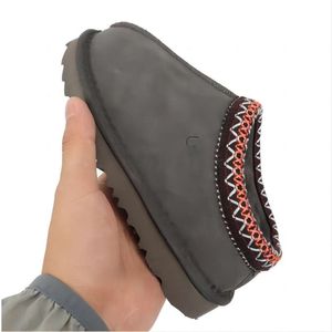 نساء Tazz Slippers Tasman Fur Slides الكلاسيكية بذور الخردل الفائقة منصة Mini Boot Slip-on